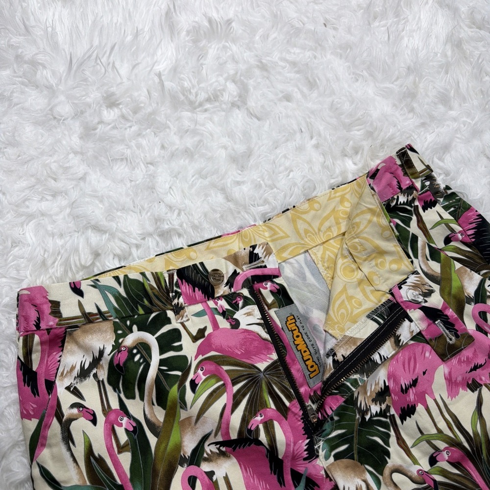 Loudmouth Women's Flamingo Golf Shorts Size 36 10" Inseam Tropical‎ Vacation